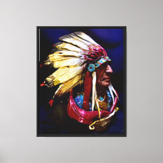 Native Chief "Hunkpapa" tribe Canvas Print