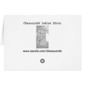 Native Chief Pattern Card (Back Horizontal)