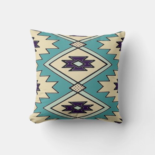 Native Chieftain Pattern Throw Pillow