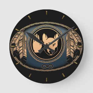 Native Clock Custom First Nation Flag Wall Clock