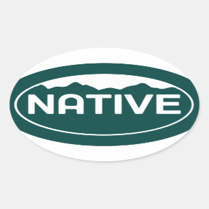 Native Colorado Oval Sticker