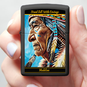 Native Craft Heritage: Artistic Touch Zippo Lighter