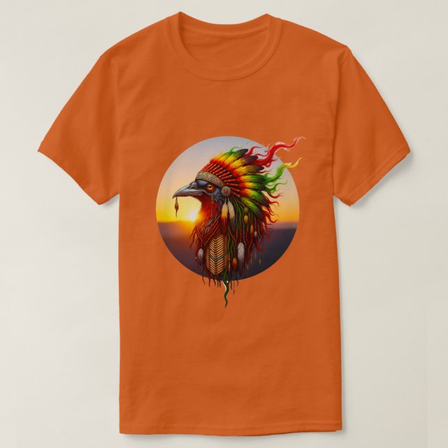 Native Crow 03 T-Shirt (Design Front)