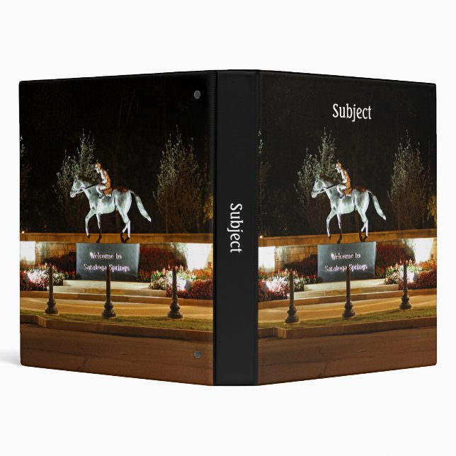 Native Dancer Horse Statue Saratoga Binder (Background)