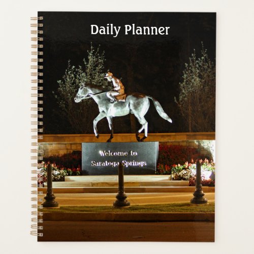 Native Dancer Horse Statue Saratoga Daily Planner