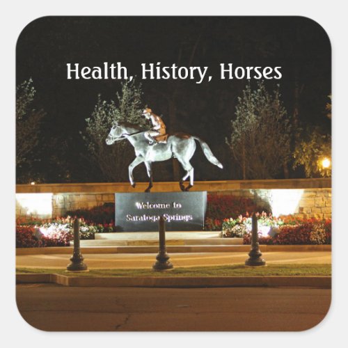 Native Dancer Horse Statue Saratoga Sticker