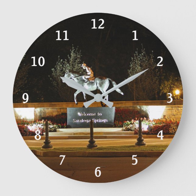 Native Dancer Statue Saratoga Wall Clock Number (Front)
