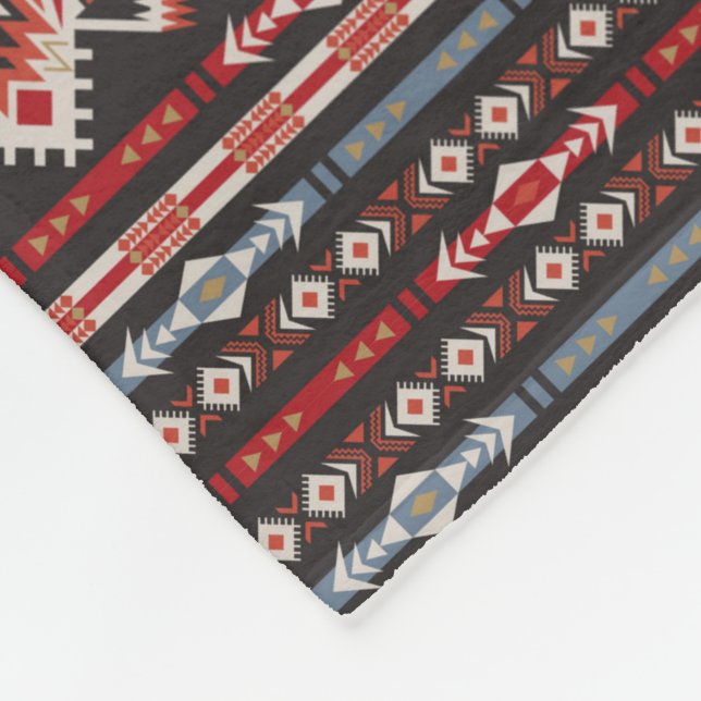 Native Design Fleece Blanket (Corner)