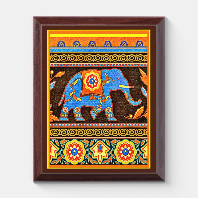 Native elehant Plaque (Vertical)