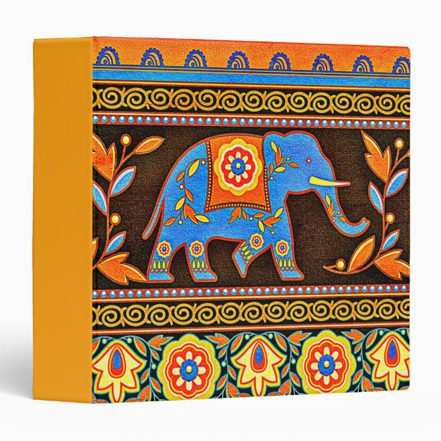 Native elephant 3 ring binder (Front/Spine)