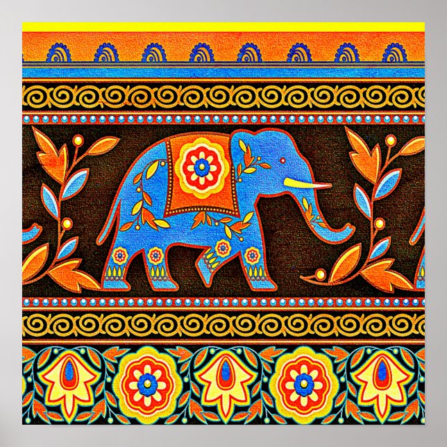 Native elephant poster (Front)