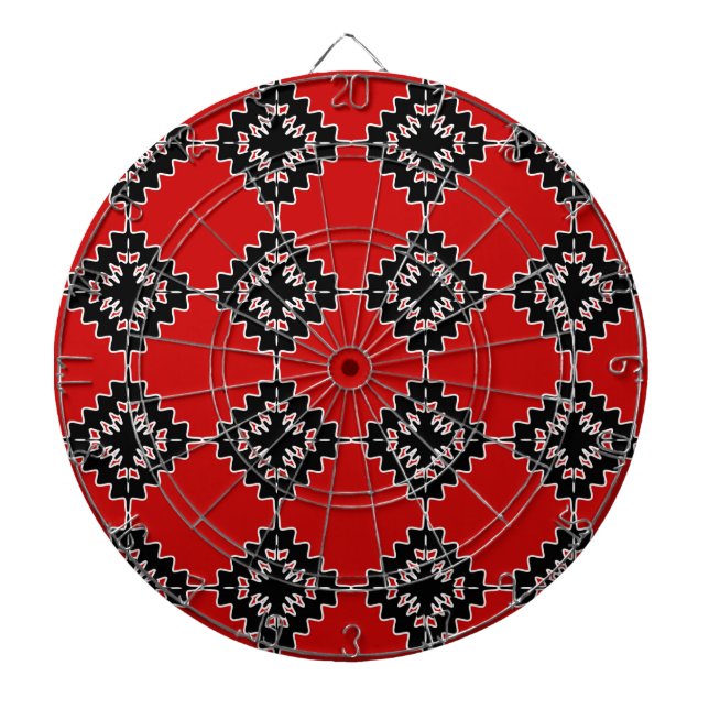 Native ethnic pattern dartboard (Front)