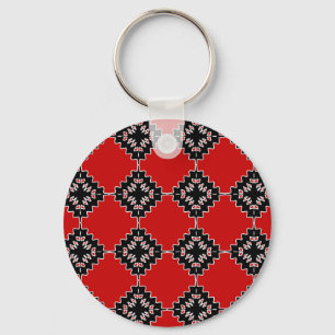 Native ethnic pattern keychain