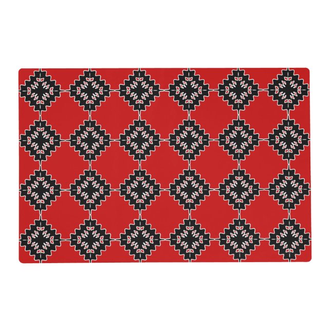Native ethnic pattern placemat (Front)