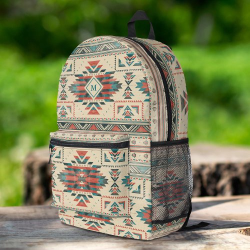 Native Ethnic Pattern Vintage Boho Seamless Printed Backpack