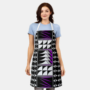 Native Feather Blessing in Purple Apron