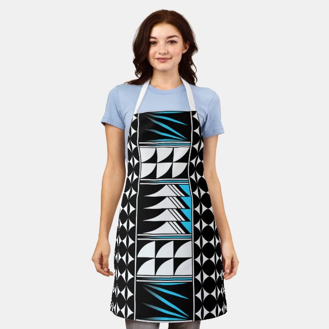 Native Feather Blessing in Turquoise Apron (Worn)