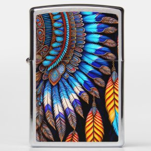 Native Feathers Zippo Lighter