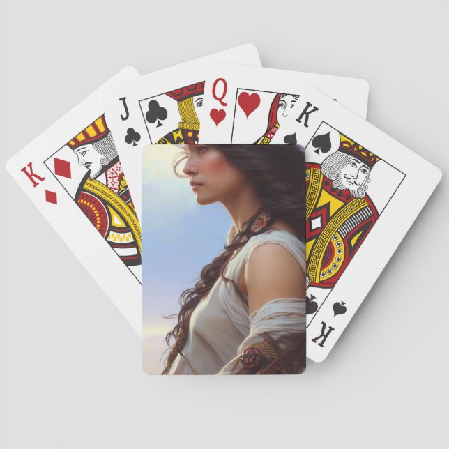 Native Female Poker Cards (Back)