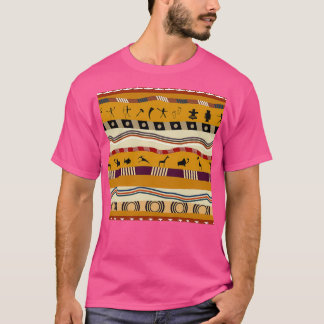 Native figures vector pattern  T-Shirt