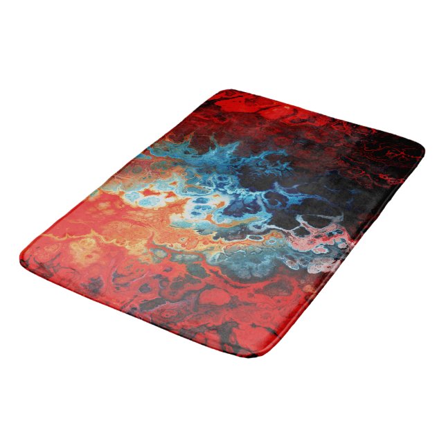 Native Fire Fractal Bath Mat (Angled)