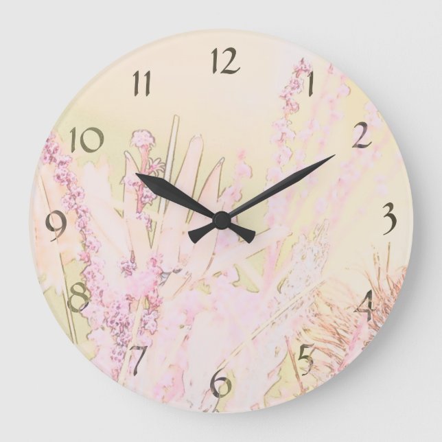 Native Flowers Wall Clock (Front)