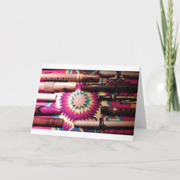 Native Flute Notecard by busycrowstudio at Zazzle