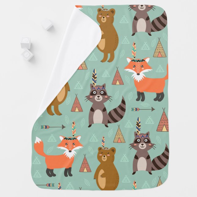 Native Forest Friends Baby Blanket (In Situ)