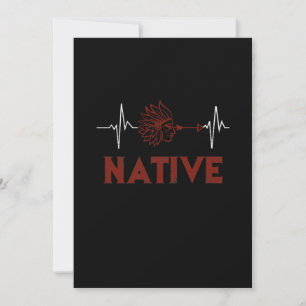 Native Heartbeat Native American Day Support Thank You Card