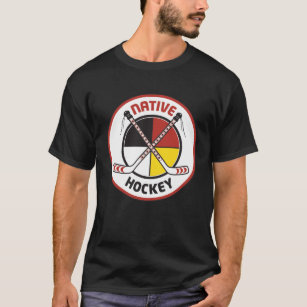 Native Hockey Black T-Shirt