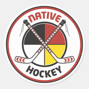 Native Hockey Stickers