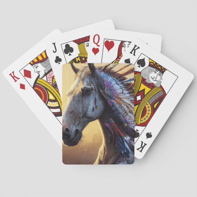 Native Horse Poker Cards (Back)