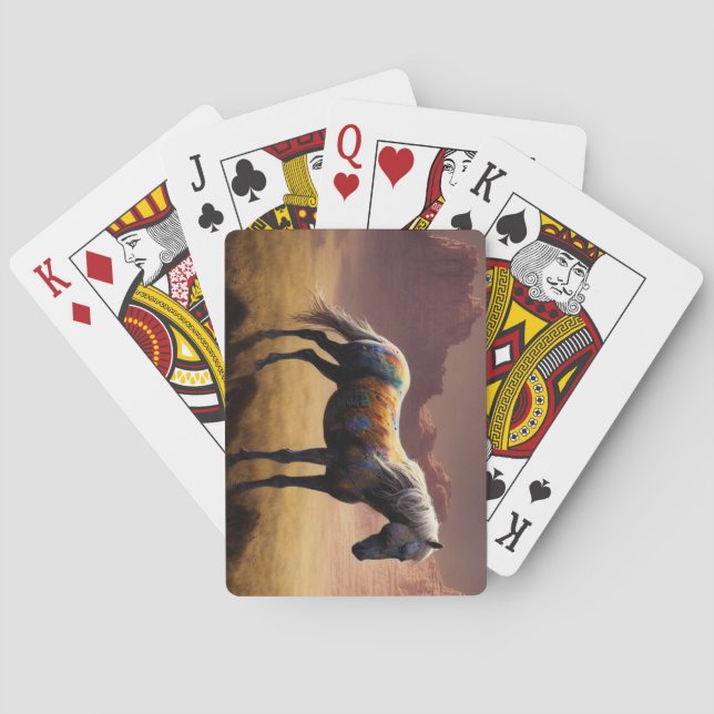 Native Horse Poker Cards (Back)