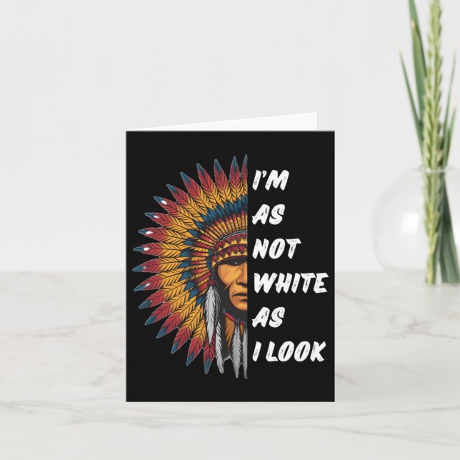 Native Indian American Day Sticker  Card (Front)