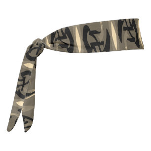 Native Indian and Japanese Art Blend Tie Headband