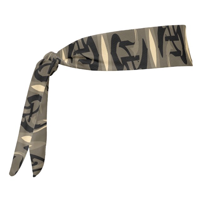 Native Indian and Japanese Art Blend Tie Headband (Rotate 270)