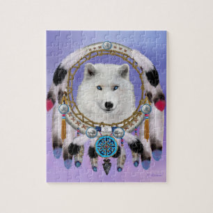 Native Indian Wolf Spirit Jigsaw Puzzle