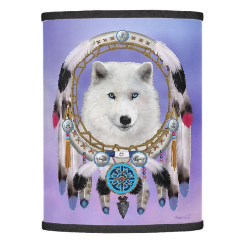 Native Indian Wolf Spirit Lamp Shade