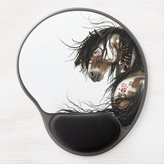 Native Inspired Pinto Horse Mousepad (Front)