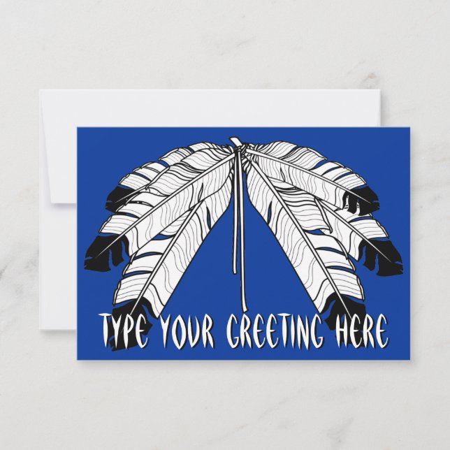Native Invitations Personalized Native Art Cards (Front)
