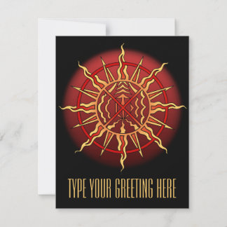 Native Invitations Personalized Native Spirit Card