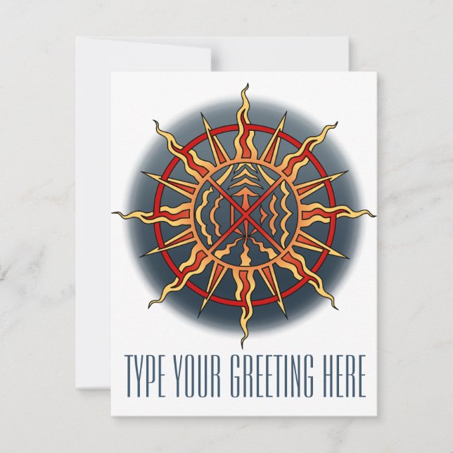 Native Invitations Personalized Native Spirit Card (Front)