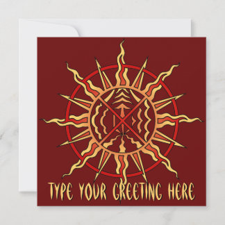 Native Invitations Personalized Native Spirit Card