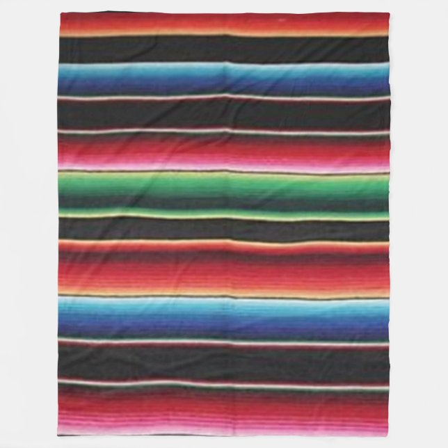 NATIVE MEXICAN (Simulated) Fleece Blankets (Front)