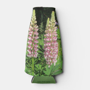 Native Minnesota Pink Lupine Bottle Cooler