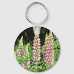 Native Minnesota Pink Lupine Keychain