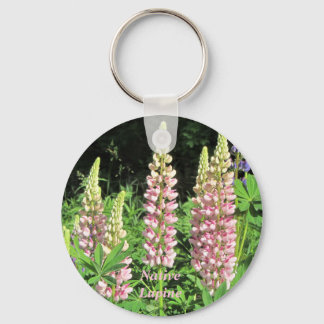 Native Minnesota Pink Lupine Keychain