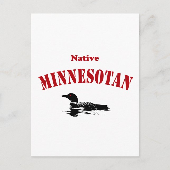 Native Minnesotan Postcard (Front)