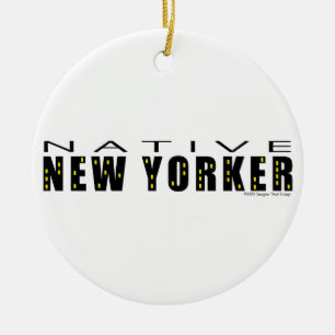 Native New Yorker Ceramic Ornament