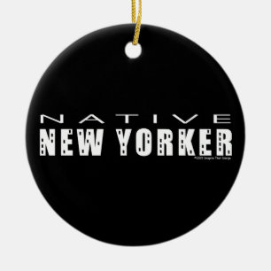 Native New Yorker Ceramic Ornament